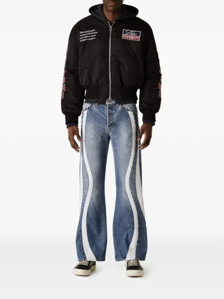 Satoshi Nakamoto Swirl Seam Jeans