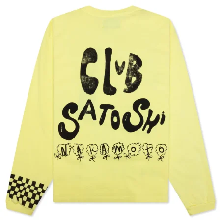 Satoshi Nakamoto Acid Longsleeve Acid Yellow