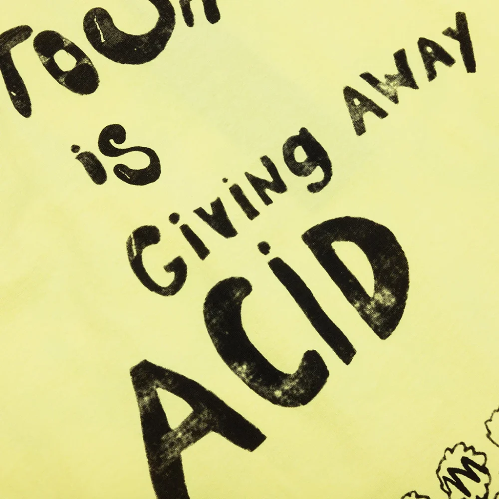 Satoshi Nakamoto Acid Longsleeve Acid Yellow