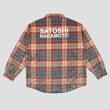 Satoshi Nakamoto Shattereds Glass Flannel
