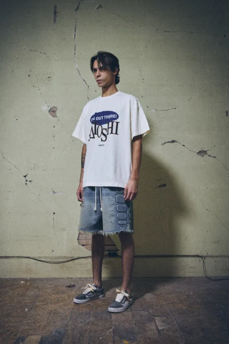 Satoshi Nakamoto Denim Moto Short