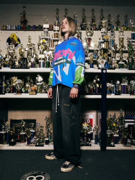 SATOSHI NAKAMOTO SPEEDWAY LONGSLEEVE BLUE