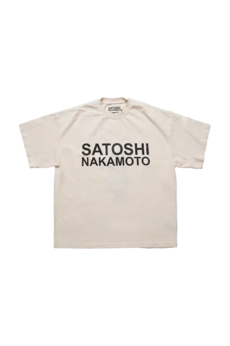 Satoshi Nakamoto Satoshi Logo Tee White Shirt