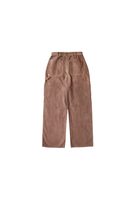Satoshi Nakamoto Frayed Carpenter Pant Brown