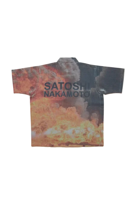 Satoshi Nakamoto Weird Time Shirt Blue