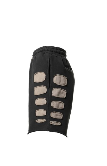 Satoshi Nakamoto Patchwork Moto Short