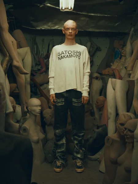 SATOSHI NAKAMOTO LOGO THERMAL WHITE TEE